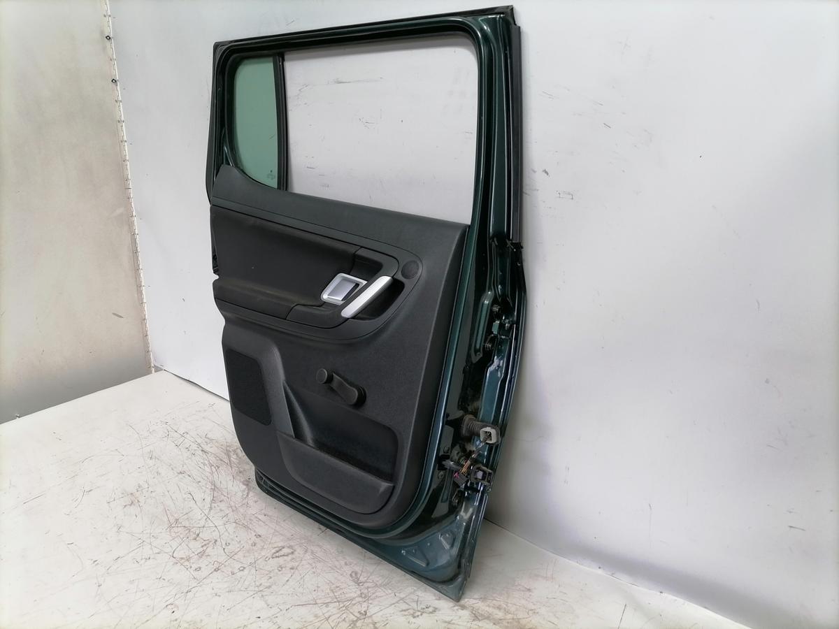 Skoda Fabia 2 original T&uuml;r hinten links LF6K Highland Gr&uuml;n Flie&szlig;heck Rohbau Bj.2008